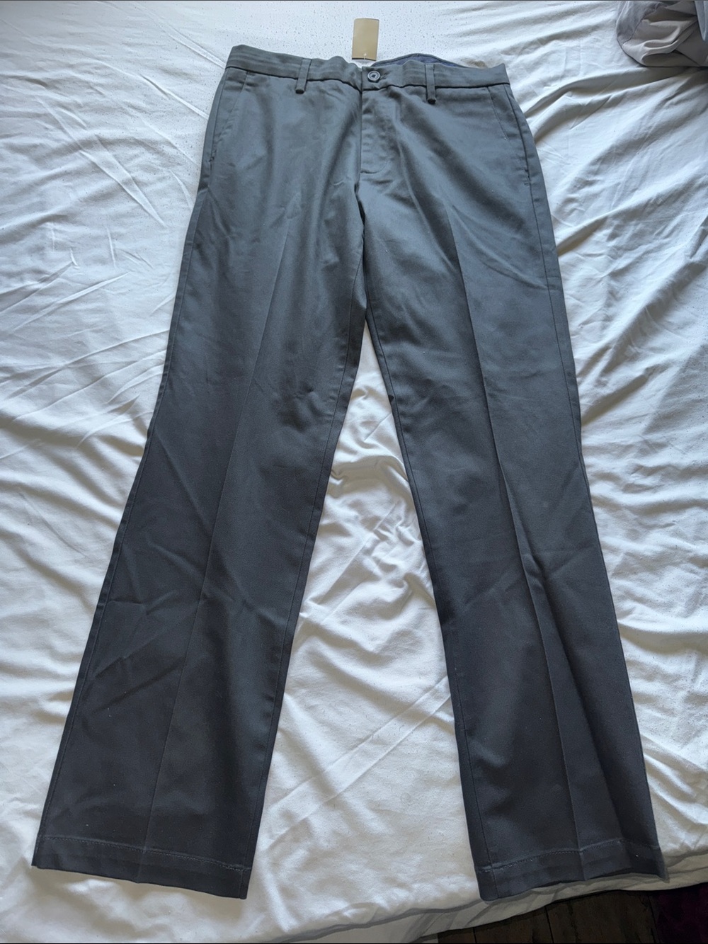Dockers Men's Dark Gray Dress Pants - Straight Leg